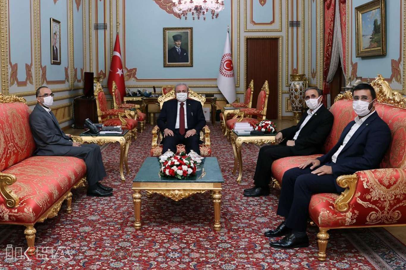 رئيس حزب الهدى يلتقي رئيس البرلمان التركي شنطوب